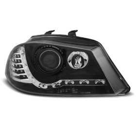 PHARES DAYLIGHT NOIR convient SEAT IBIZA 6L 04