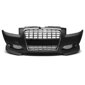 PARE-CHOC AVANT SPORT NOIR CHROME AUDI A3 convient 06/05 au 04/08