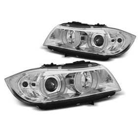 PHARES U-LED 3D Light CHROME convient BMW E90 / E91 03/05 au 08/08 ...