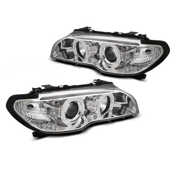 XENON ANGEL EYES CCFL CHROME convient BMW E46 COUPÃ‰ CABRIO 04