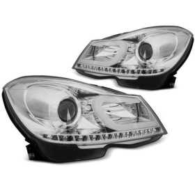 PHARES TUBE DE LUMIÃˆRE CHROME MERCEDES W204 convient 11-14