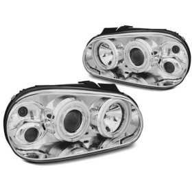 PHARES ANGEL EYES CCFL CHROME VW GOLF 4 convient 09