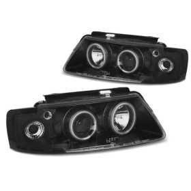 PHARES ANGEL EYES NOIR CCFL convient VW PASSAT B5 3B 96 Ã  08