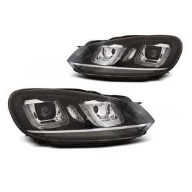 PHARES U Ã€ LED DRL BLACK LINE CHROME VW GOLF convient 8 au 12 juin