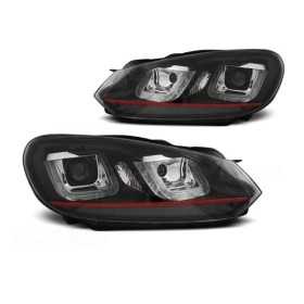 PHARES U À LED DRL NOIR RED LINE convient VW GOLF 8 au 12 juin | tu...