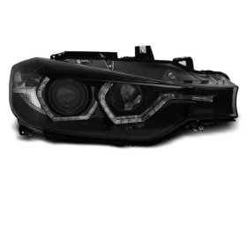 PHARES ANGEL EYES LED DRL NOIR convient BMW F30 / F31 10/11 au 05/15