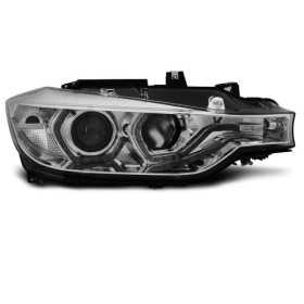 PHARES ANGEL EYES LED DRL CHROME convient BMW F30 / F31 10/11 au 05/15