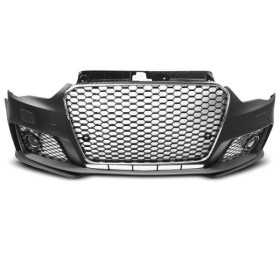 PARE-CHOC AVANT SPORT BLACK CHROME PDC convient AUDI A3 12-16