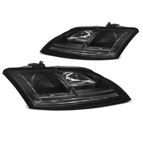 XENON LED DRL BLACK SEQ correspond AUDI TT 06-10 8J