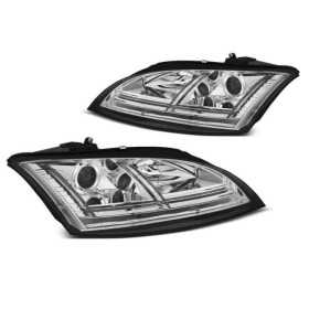 PHARES LED CHROME SEQ correspond AUDI TT 06-10 8J