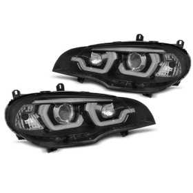 PHARES TUBE LUMINEUX DRL NOIR convient BMW X5 E70 07-13 | tuning te...