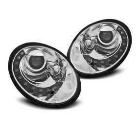 PHARES DAYLIGHT CHROME convient VW NEW BEETLE 06-12