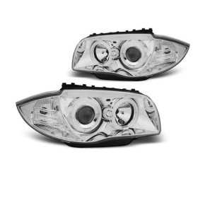 PHARES ANGEL EYES CCFL CHROME convient BMW 1 E87 / E81 / 82/88 04-11