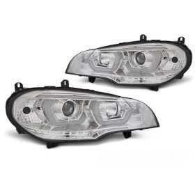 PHARES TUBE DE LUMIÃˆRE DRL CHROME convient BMW X5 E70 07-13