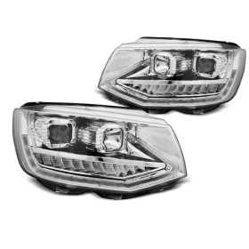 PHARES TUBE DE LUMIÃˆRE DRL CHROME SEQ VW T6 correspond Ã  15-19
