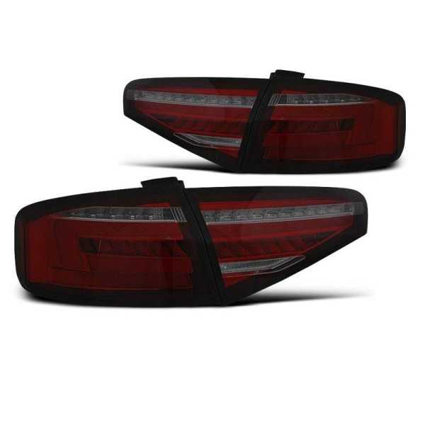 LED BAR FEUX fumÃ©e rouge SEQ unique AUDI A4 B8 12-15 SEDAN LED OEM