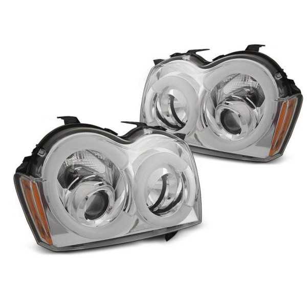 CHRYSLER JEEP GRAND CHEROKEE 05-08 CHROME LIGHT TUBE
