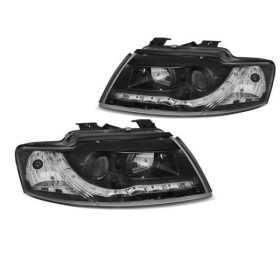 PHARES DAYLIGHT NOIR convient AUDI A4 B6 CABRIO 02-06