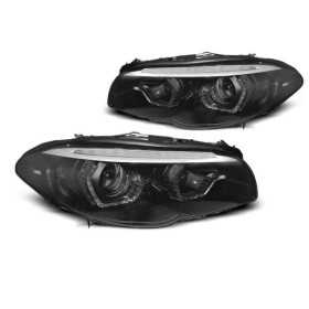 XENON LED PHARES ANGEL EYES NOIR DRL SEQ BMW F10 convient / F11 10-13