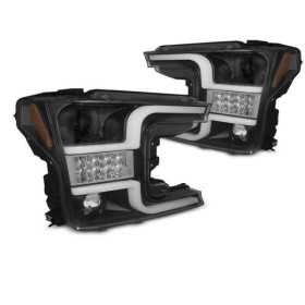 PHARES TUBE NOIR CLAIR convient FORD F150 MK13 17-20