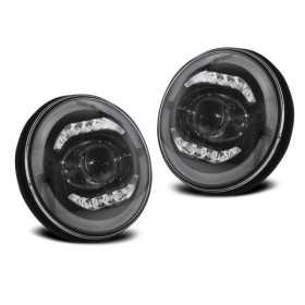CHRYSLER JEEP WRANGLER TJ / LJ / JK 96-18 ANGEL EYE LED BLACK