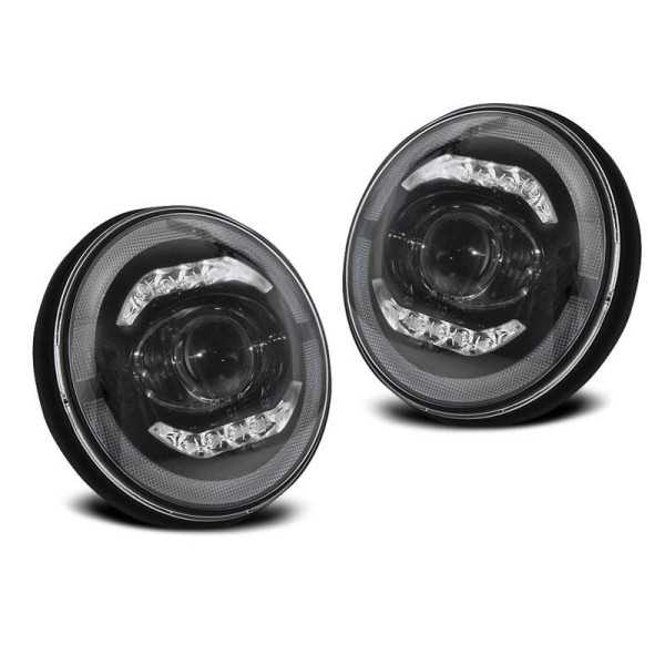 CHRYSLER JEEP WRANGLER TJ / LJ / JK 96-18 ANGEL EYE LED BLACK