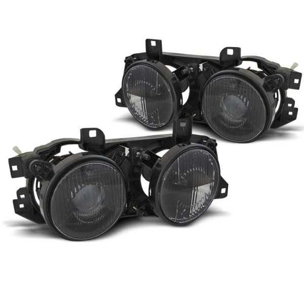 PHARES NOIR convient BMW E32 / E34 | tuning tec | Phare Avant