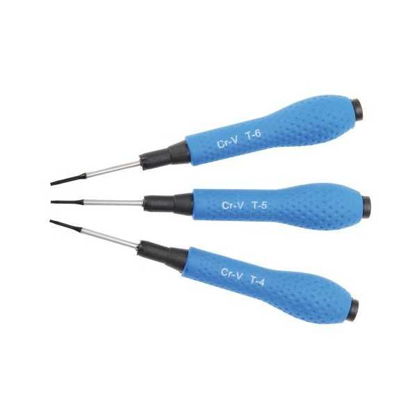 Jeu de tournevis de prÃ©cision profil en T pour Torx T4 / T5 / T6 3 piÃ¨ces