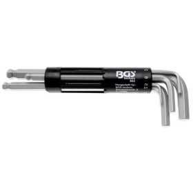 Jeu de clÃ©s allen longues six pans intÃ©rieurs/ six pans intÃ©rieurs Ã  tÃªte sphÃ©rique 2 10 mm 8 piÃ¨ces