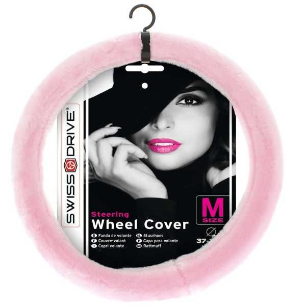 COUVRE VOLANT 37-39CM TEXTILE PINKY ROSE