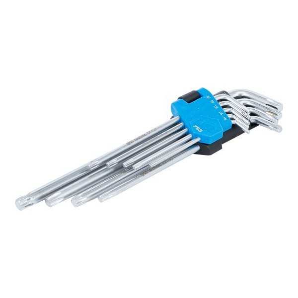 Jeu de clÃ©s allen extra longues Profil T pour Torx T10 T50 9 piÃ¨ces