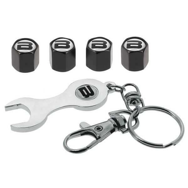 BOUCHONS DE VALVE NOIR BUTZI AVEC CLEF - FDS