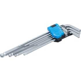 Jeu de clÃ©s allen extra longues six pans intÃ©rieurs/ six pans intÃ©rieurs Ã  tÃªte sphÃ©rique 1 5 10 mm 9 piÃ¨ces