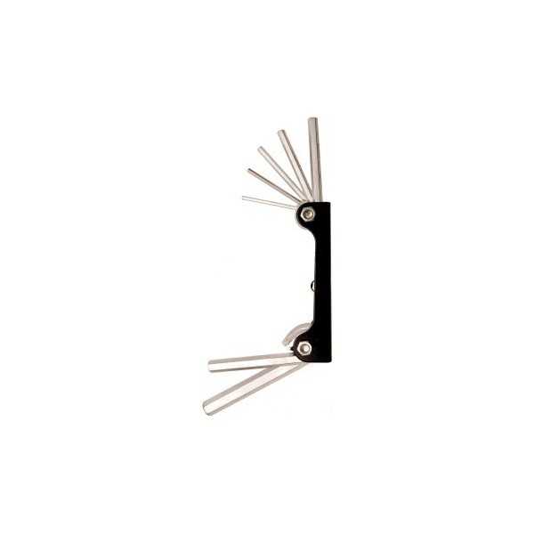 Jeu de clÃ©s allen six pans intÃ©rieurs 2 5 10 mm 7 piÃ¨ces