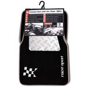 TAPIS DE SOL MOQUETTE + ALUCOMPETITION 4PCES ARGENT