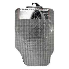 TAPIS CAOUTCHOUC LOOK CARBONE 4PCES