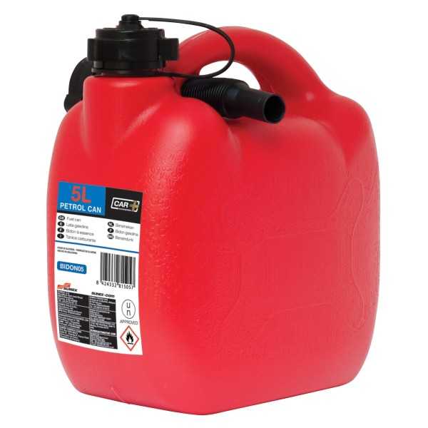 BIDON A CARBURANT + FLEXIBLE HOMOL EU 5L