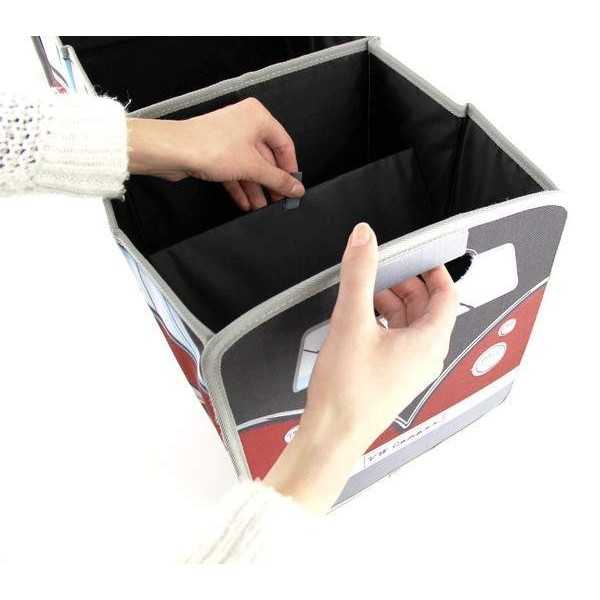 VW T1 BUS RANGEMENT PLIABLE - ROUGE / NOIR |  | Décoration