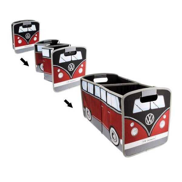 VW T1 BUS RANGEMENT PLIABLE - ROUGE / NOIR |  | Décoration