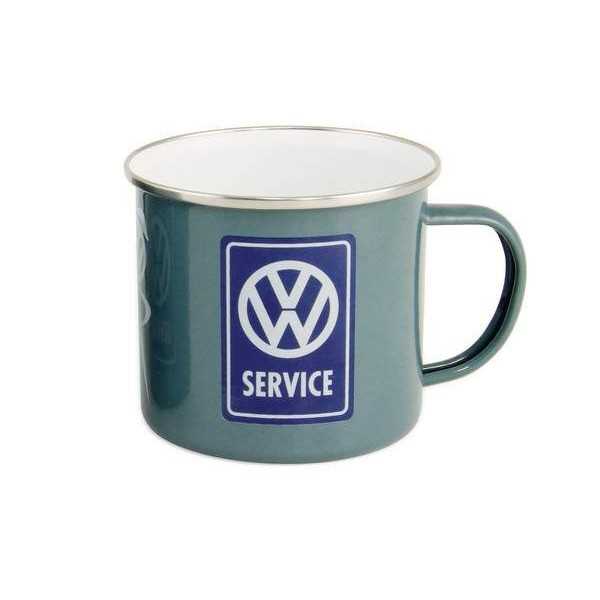 VW T1 BUS Ã‰MAIL MUG 500ml COFFRET - SERVICE VW / GREY