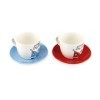 VW T1 BUS ESPRESSO CUP 2-PC SET 100 ml EN COFFRET - AVANT / ROUGE ET BLEU
