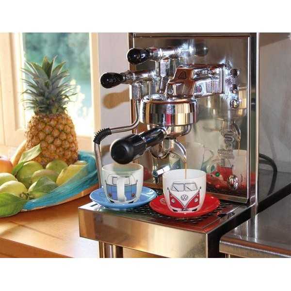VW T1 BUS ESPRESSO CUP 2-PC SET 100 ml EN COFFRET - AVANT / ROUGE E...