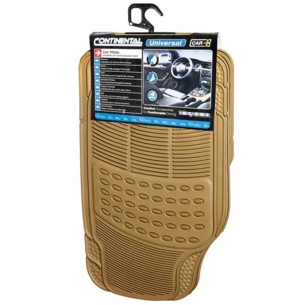 TAPIS DE SOL UNIVERSEL 4PCES BEIGE - FDS