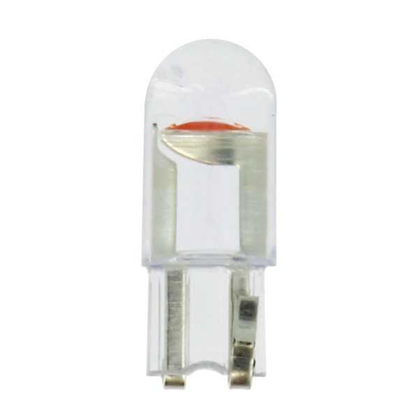 LED T10 W5W W2.1X9.5D - 1 LED - ROUGE - 2PCS