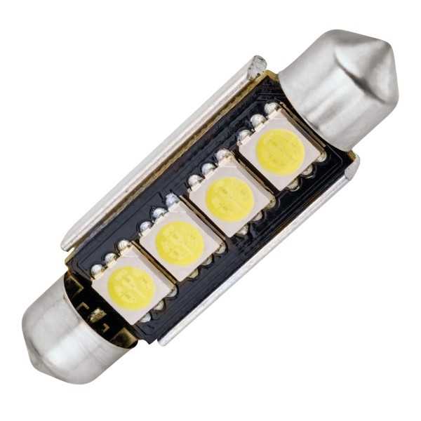 NAVETTE LED C5W SV8.5 41MM CANBUS - 4 LEDS - 6500K BLANC PURE - 1PC