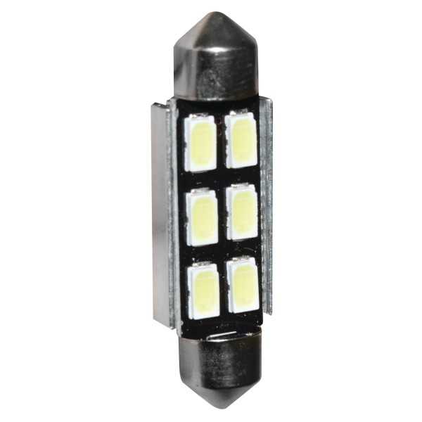 NAVETTE LED C5W SV8.5 6 41MM - 6 LEDS - BLEU - 1PC