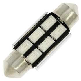 NAVETTE LED C5W SV8.5 36MM - 6 LEDS - BLEU - 1PC