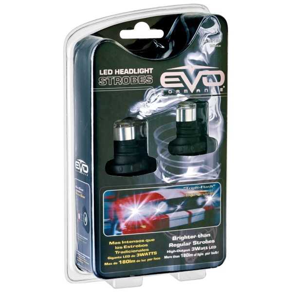 STROBE PACE CAR LED TRIPLE FLASH - 6500K BLANC PURE - 2PCS - FDS