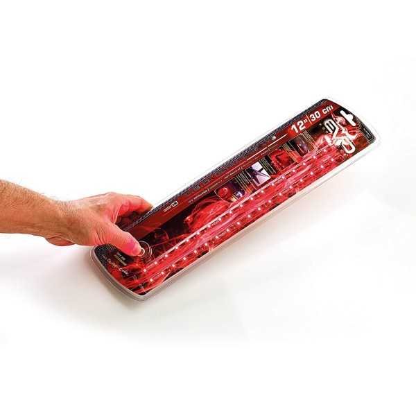 BANDE LED ULTRABRIGHT 30CM - ROUGE - 2PCS