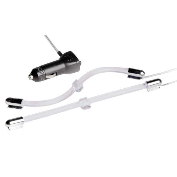 2 TUBES NEON FLEXIBLE 9" LEDS BLANC - FDS